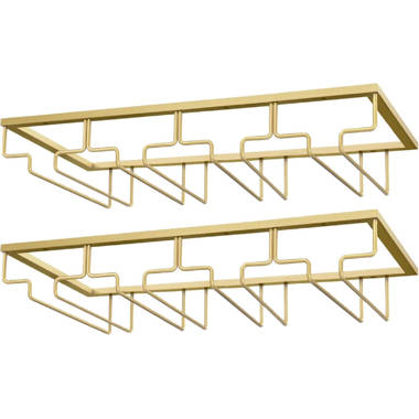 Brass glass online rack